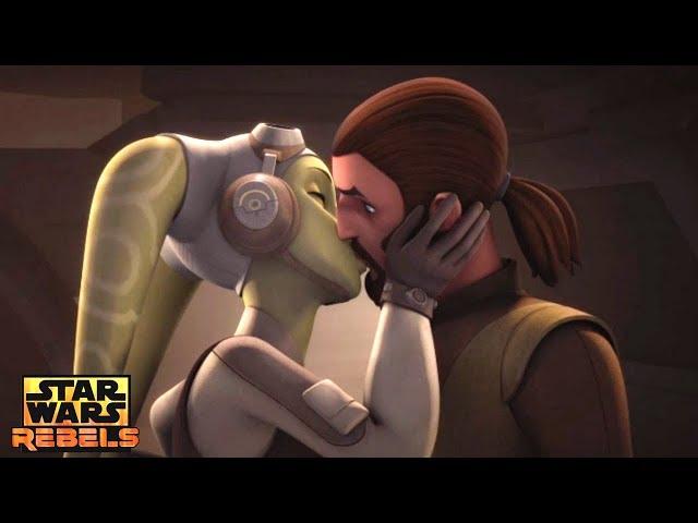 Star Wars Rebels: Kanan and Hera Kisses