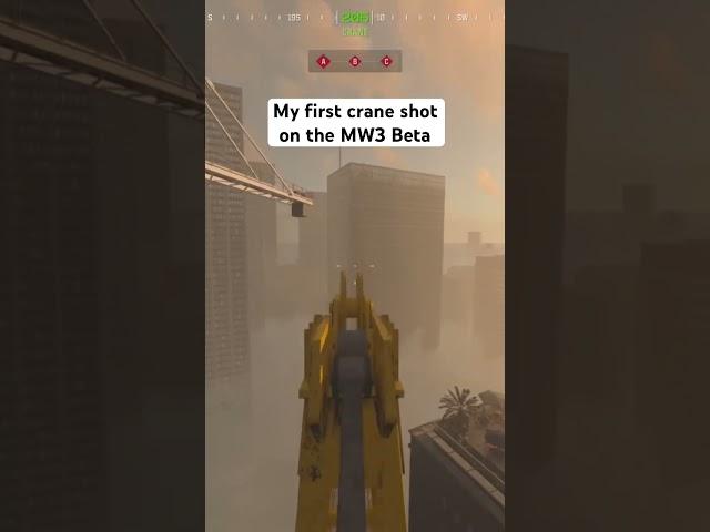 FIRST Crane Shot on the MW3 Beta #cod #mw3 #mw3beta #trickshots #trickshot