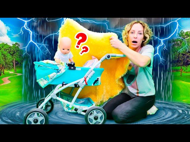 Nicole geht mit Baby Born zum Picknick - Spielzeugvideo für Kinder - Spielspaß mit Puppen