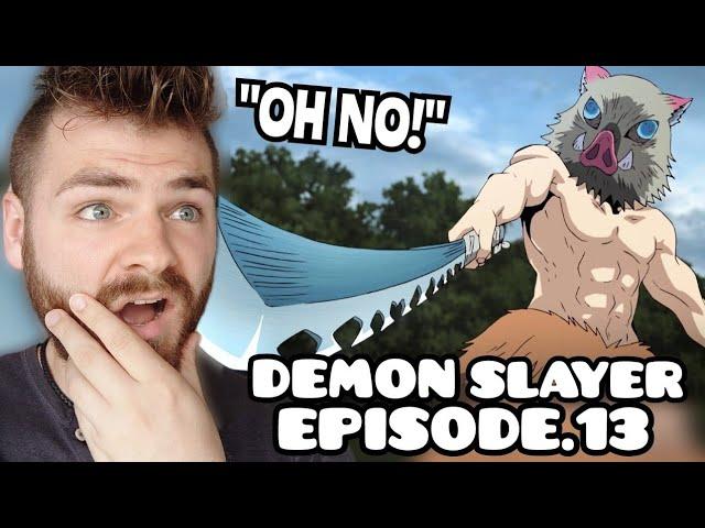 OH NO!! HE F***ED UP!! | DEMON SLAYER - EPISODE 13 | New Anime Fan! | REACTION