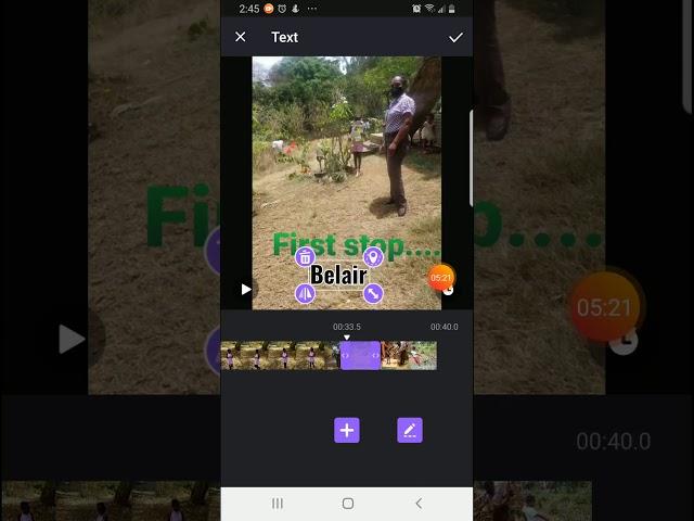 Creating videos using the app Filmigo