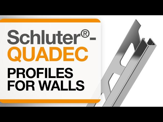 How to install tile edge trim on walls: Schluter®-QUADEC profile