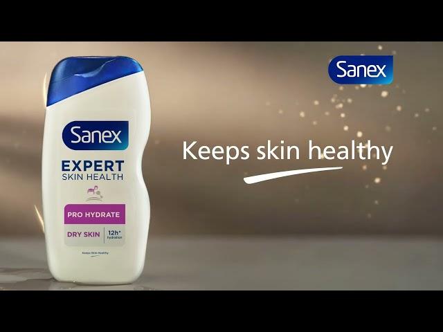 Sanex shower gels, soothe sensitive skin