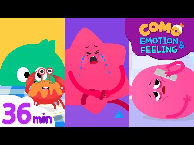 Emotion & Feeling with Como | Learn emotion 36min | Cartoon video for kids | Como Kids TV