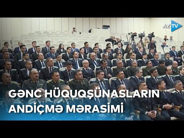 57 gənc hüquqşünas qulluğa qəbul edilib