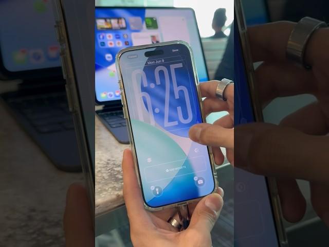 Running iOS 26 beta 1!  #apple #ios #ios26 #tech #techtok #iphone