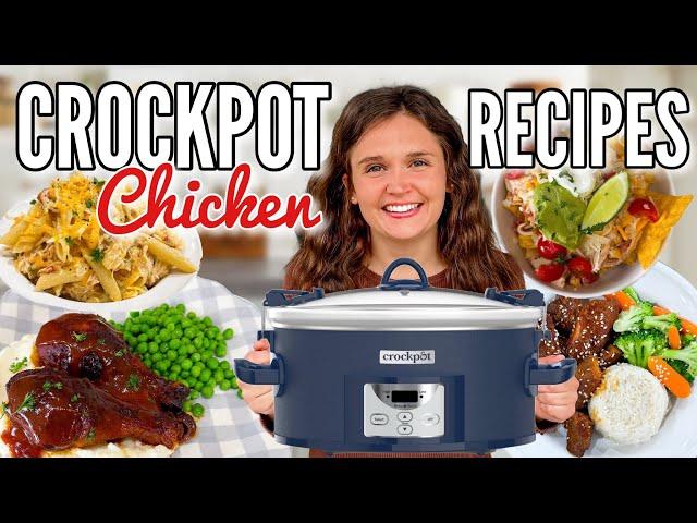 6 TASTY CHICKEN CROCKPOT DINNERS | The EASIEST Chicken Slow Cooker Recipes | Julia Pacheco