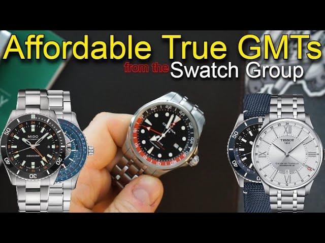 Affordable True GMTs From The Swatch Group - Under $500 - $1500 - Swiss Automatic Traveler GMTs