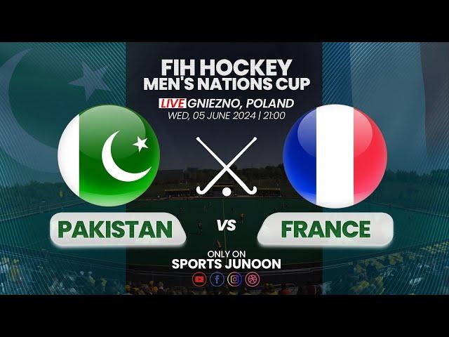 Pakistan vs France | FIH Hockey Men's Nations Cup 2024 | Live Commentary #hockey  #livestream