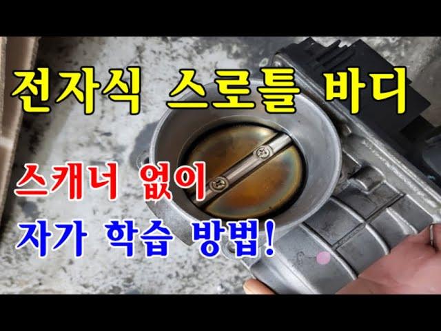 [자가정비] 전자식 스로틀바디 스캐너(진단기) 없이 자가 학습 방법! / SM5임프레션 / SM7뉴아트 / QM5가솔린 / 닛산 베이스 차량