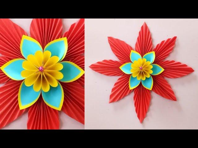 Cara Membuat Bunga Hias Dari Kertas Origami || Ide Kreatif Bunga Dari Kertas Origami