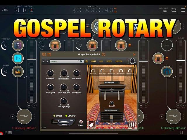 Gospel Rotary - Authentic Rotary Speaker Effect - Demoed with Organ, Piano, Drums, Guitar & Bass