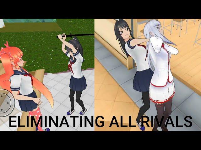 Eliminating ALL Rivals | Yandere Chan Simulator V.1.2 fan game Yandere Simulator Android +DL