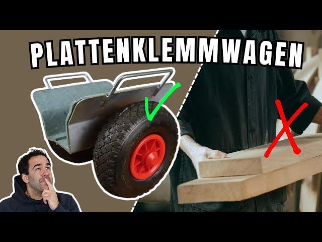 NIE wieder schwere Platten tragen | Mit unseren Plattenklemmwagen