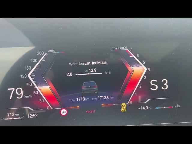 BMW X1 18i U11 2023 136HP acceleration 0-100km