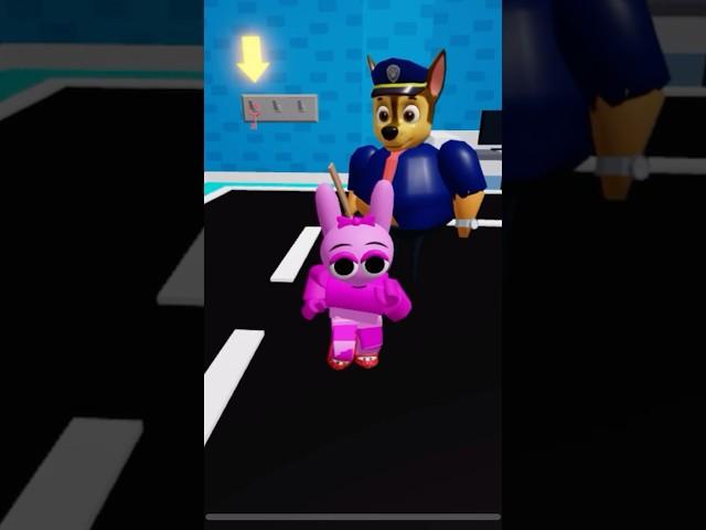 Sprunki pinki escape paw patrol obby school #roblox #shorts