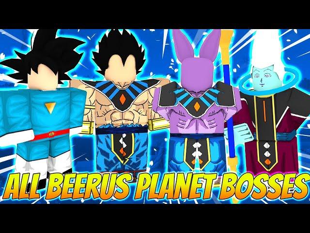 Fighting All Bosses on Planet Beerus Dragon Blox Ultimate Roblox Update