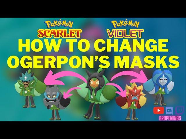 How to change Ogerpon's mask, tera type and abilities, & it cannot use tera shards!