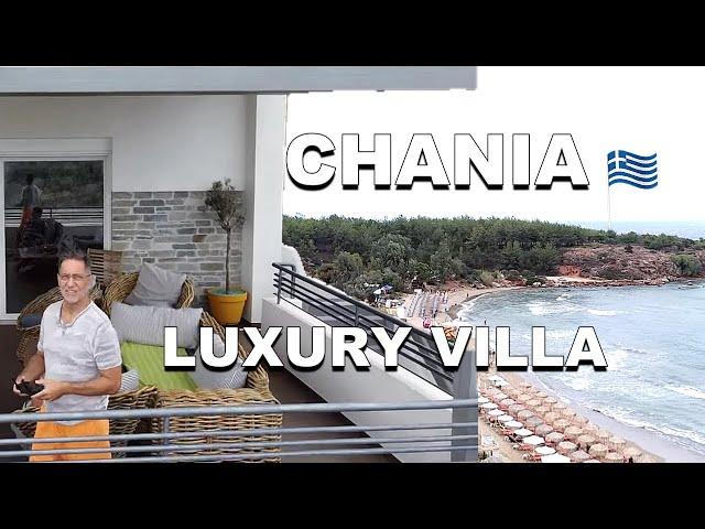 CHANIA Crete Luxury Villa Airbnb Hotel AMAZING VIEWS Full Tour 