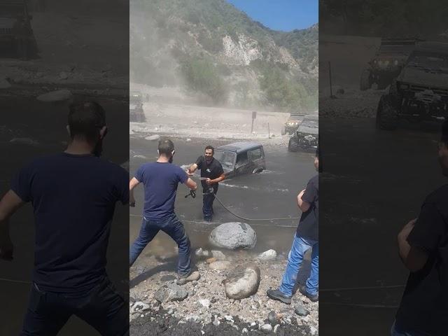 Azusa Canyon off road 2024 Suzuki failed water crossing