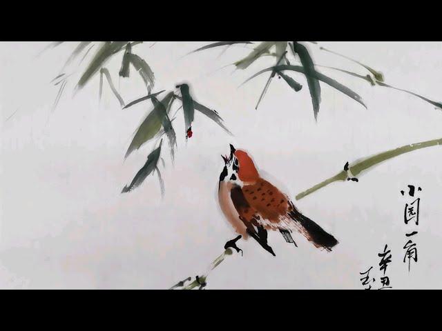 Bird & Bamboo- Traditional Chinese Painting