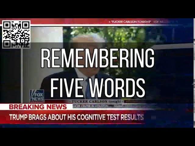 President Trump Cognitive Test Techno Remix - Person, woman, man, camera, TV.  Humorous Content