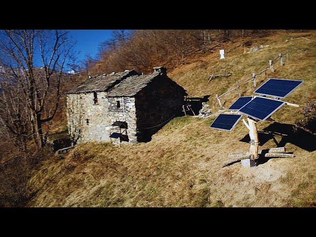 EP 65 | Wood Solar Tree, Off Grid Life with My Wife, Alone In The Italian Alps