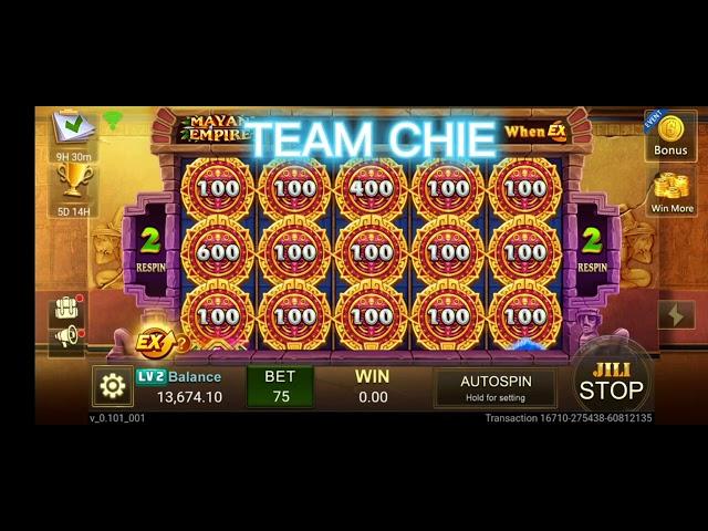 Bet 75 wins 3,700 | Mayan Empire by JILI Slots