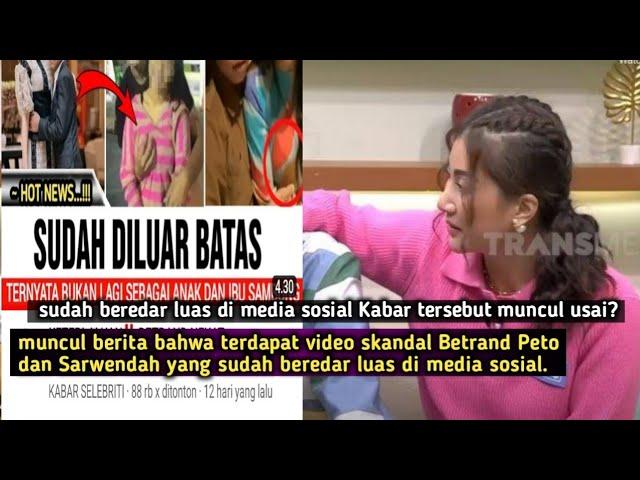 Benarkah !! Beredar Video Skandal Sarwendah dan Betrand Peto Berduaan di Kamar? Cek Fakta