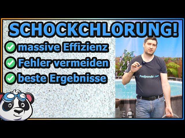 Schockchlorung!  - Poolwasser  grün | trüb | milchig | Algen im Pool? Stoßchlorung