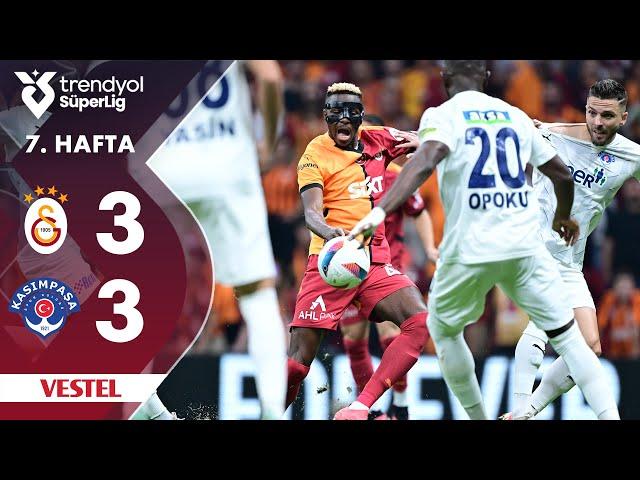 Vestel | Galatasaray (3-3) Kasımpaşa - Highlights/Özet | Trendyol Süper Lig - 2024/25