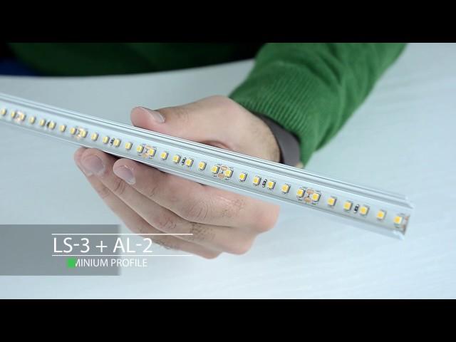 How to mount LED strip to aluminium profile and how to achieve linear effect