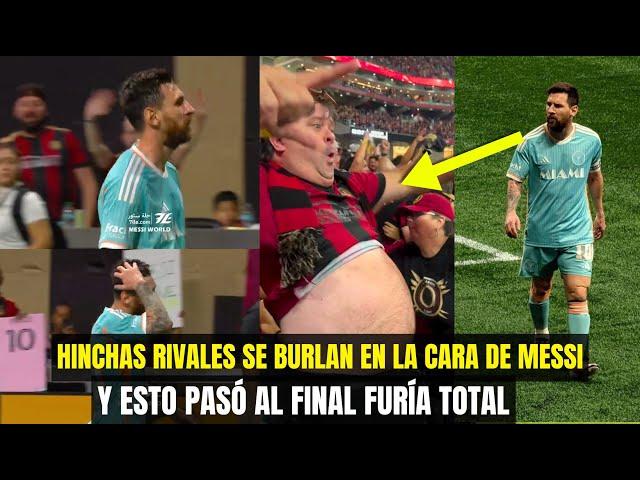 HINCHAS RIVALES LOCOS SE BURLAN DE MESSI EN SU CARA Y ESTO PASÓ LEO PIERDE LA CABEZA