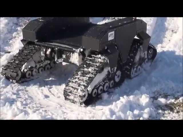 J5 Rover Snow Demo with Tracks