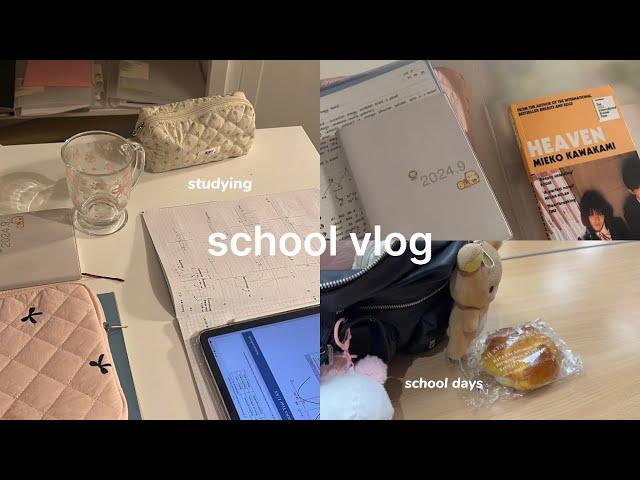 school vlog | post break, school days, waking up early, studying