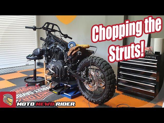 Sportster Scrambler Build Struts Chop - Part 2