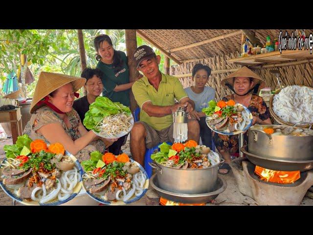 Bánh Lọt Ép Mặn Giò Heo | Món Ngon Miền Tây Gia Đình Cùng Nhau Vào Bếp Nấu Ăn || Mom's hometown cake