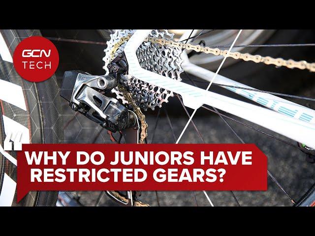 Why Do Junior's Race On Restricted Bike Gears? | GCN Tech Clinic #AskGCNTech