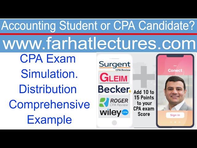 CPA Exam Simulation Distribution for C & S Corporation, General and Limited Partnership