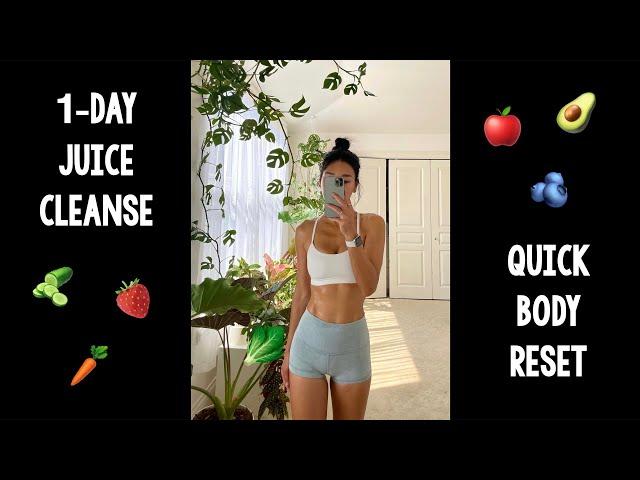 1-DAY JUICE CLEANSE | reset eating habits | healthy eating