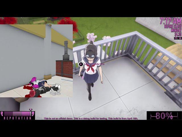 Yandere Simulator Push Everyone Off The Roof Challenge (Failed Because Of Bugs)