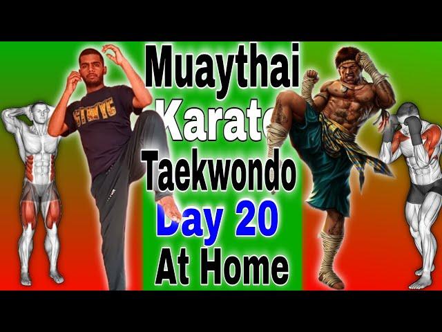 Ultimate Muay Thai Training at Home: Day 20 Challenge for Beginners (No Equipment Needed! ) 