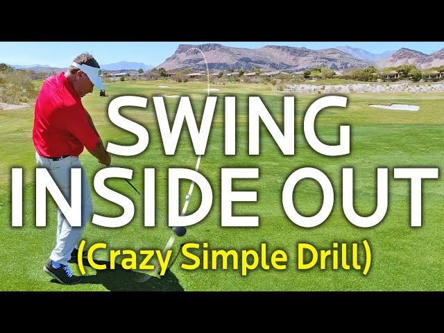 Inside Out Golf Swing Drill (Crazy Simple)