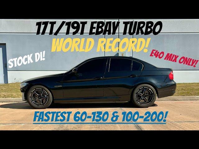 FASTEST 17T/19T EBAY TURBO N54 IN THE WORLD!