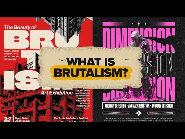 Brutalism Graphic Design: Why It’s Ugly, Bold, and Trending in 2025!