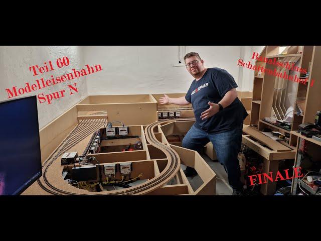 Teil 60 FINALE Modelleisenbahn Spur N ferigstellung SBH1 Nacharbeiten auf alle Segmente MoBa 4K