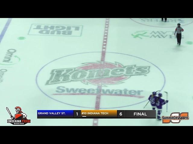 Grand Valley State at Indiana Tech | Women's Ice Hockey