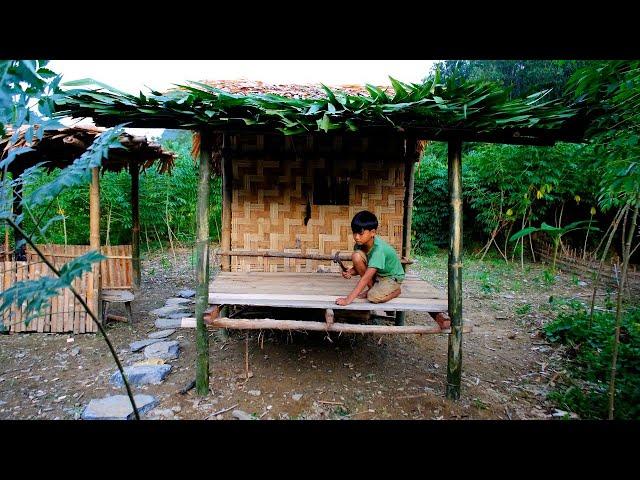 Poor boy - builds sidewalks and harvests vegetables to sell at the market