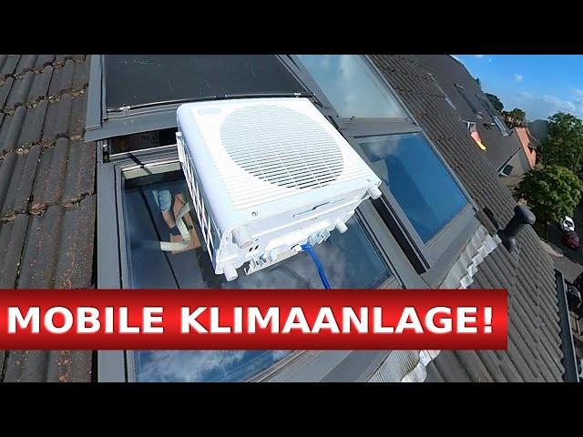 ENDLICH!  Die BESTE mobile Split Klimaanlage für schräge DACHFENSTER in eurer DACHGESCHOSSWOHNUNG