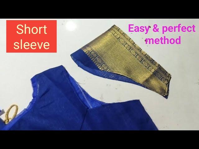 Short Sleeve perfect cutting and easily stitching for blouse...